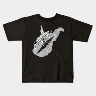 West Virginia Kayak Kids T-Shirt